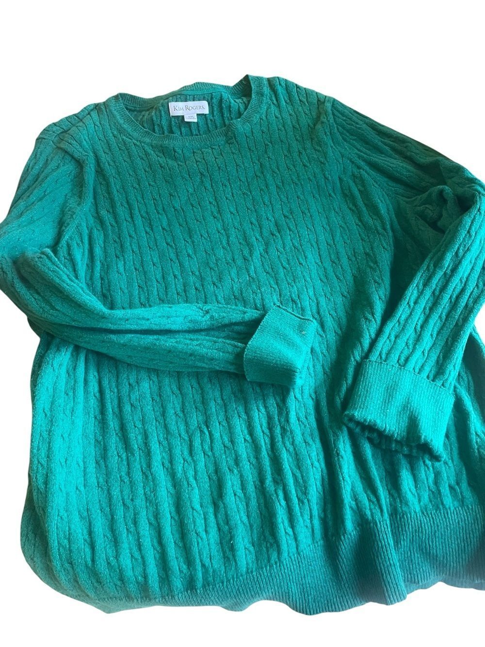 Kim rogers size XXL green sweater excellent like new